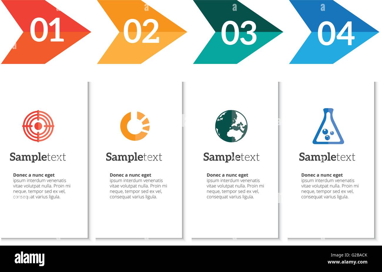 Vector illustration infographique. peut être utilisé pour la mise en page de workflow, bannière, diagramme, nombre d'options, l'étape des options Illustration de Vecteur