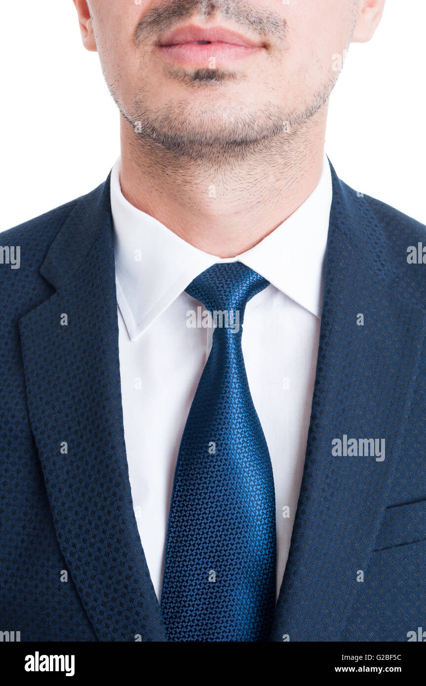 Close-up avec costume bleu et cravate avocat aussi riche et cher concept  Photo Stock - Alamy