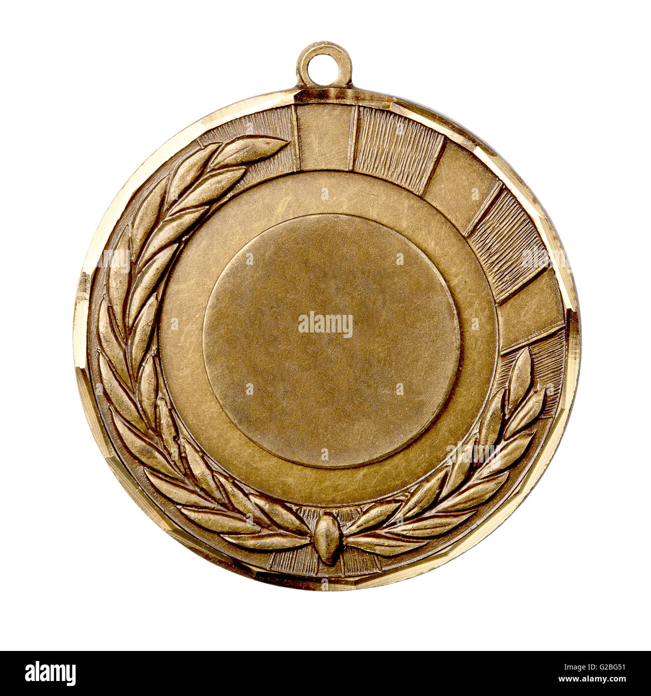 Médaille d'isolé sur fond blanc Banque D'Images