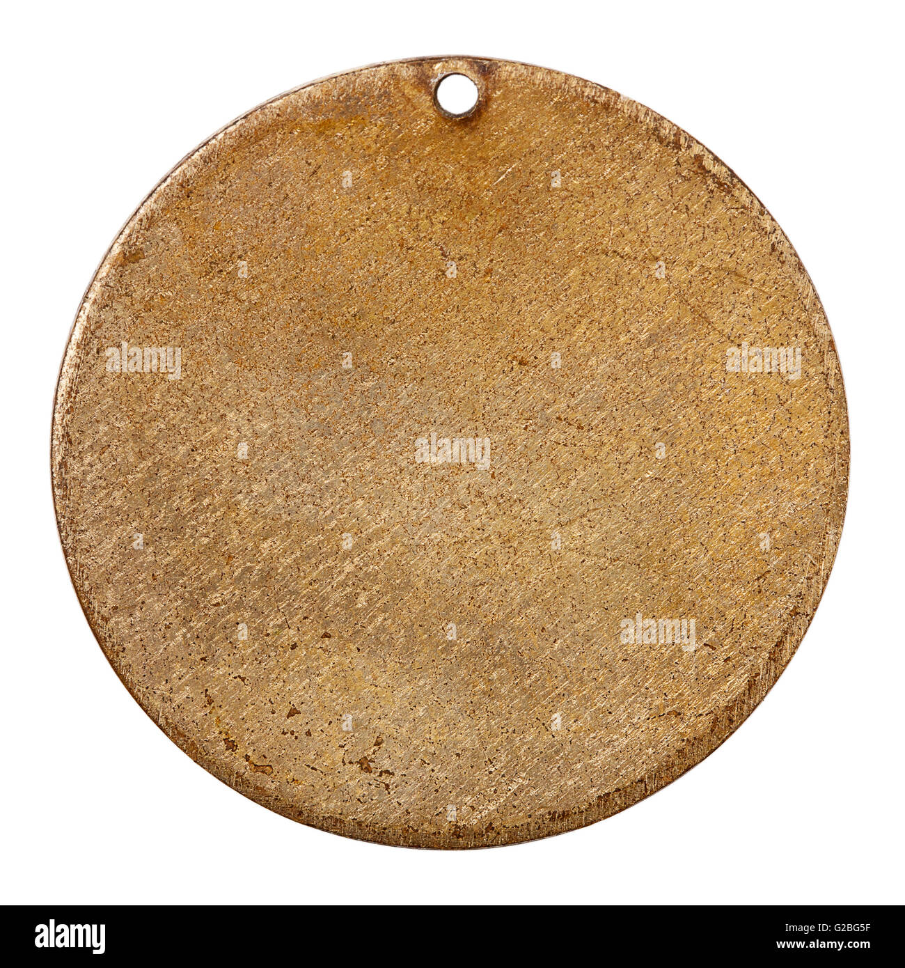 Médaille d'isolé sur fond blanc Banque D'Images