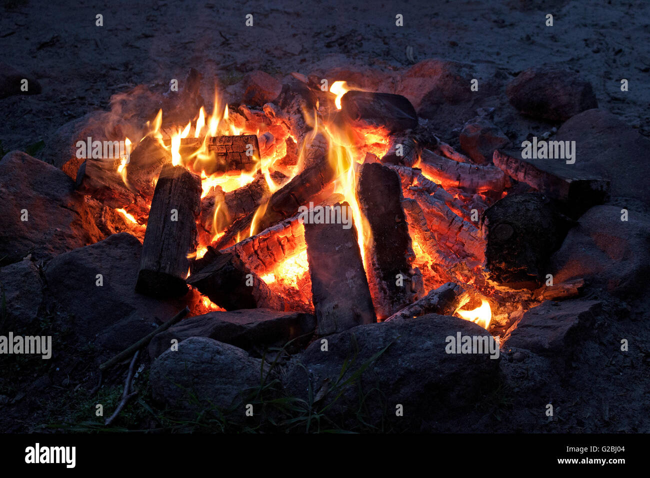 feu de camp Banque D'Images