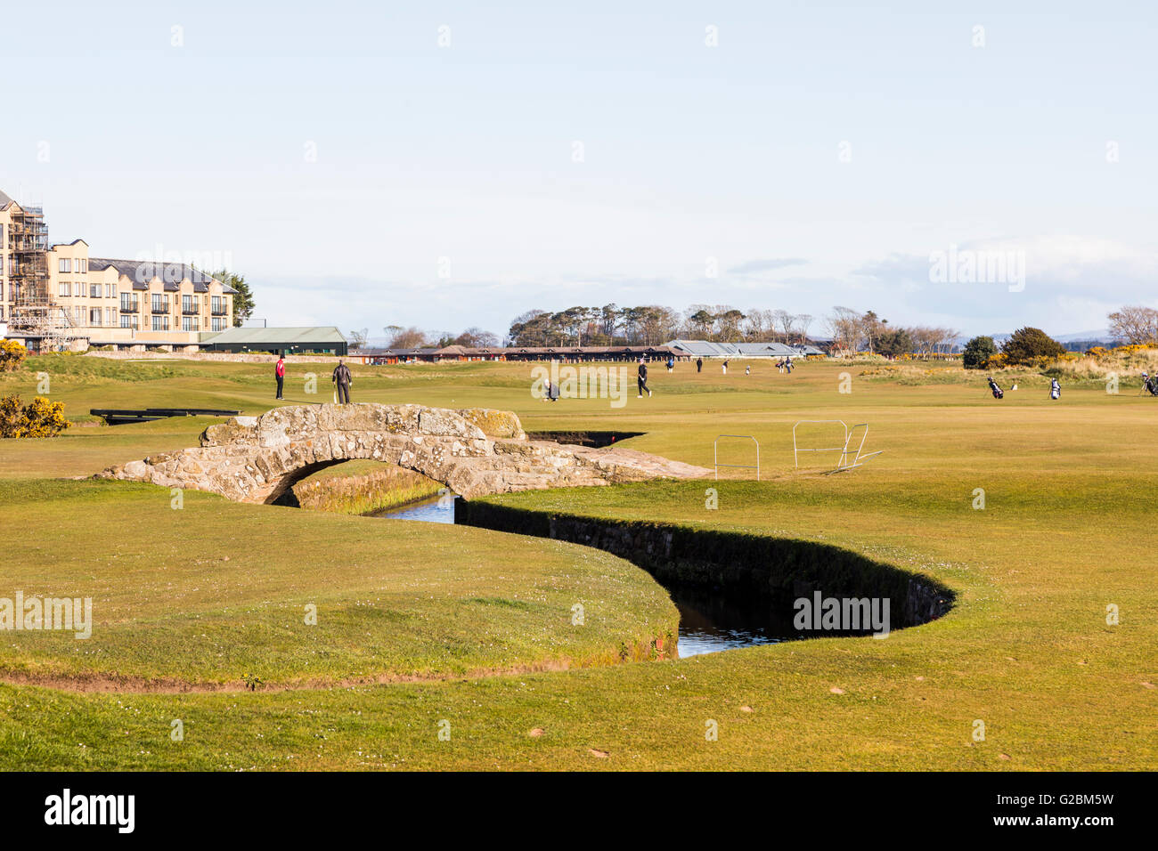 Silken brûler et son pont, le Old Course à St Andrews, Scotland Banque D'Images