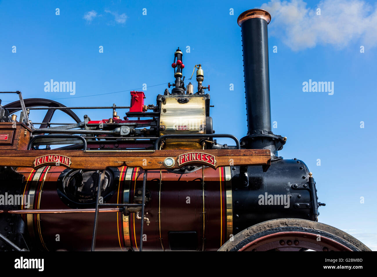Détail de Fowler Traction composé machine à vapeur , Kilmolin nommé Princess Banque D'Images