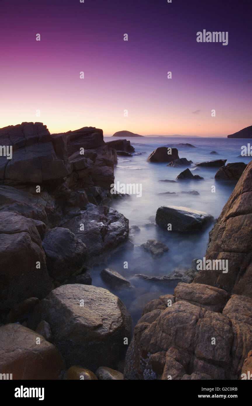 Torndirrup National Park au coucher du soleil, Albany, Australie occidentale, Australie Banque D'Images