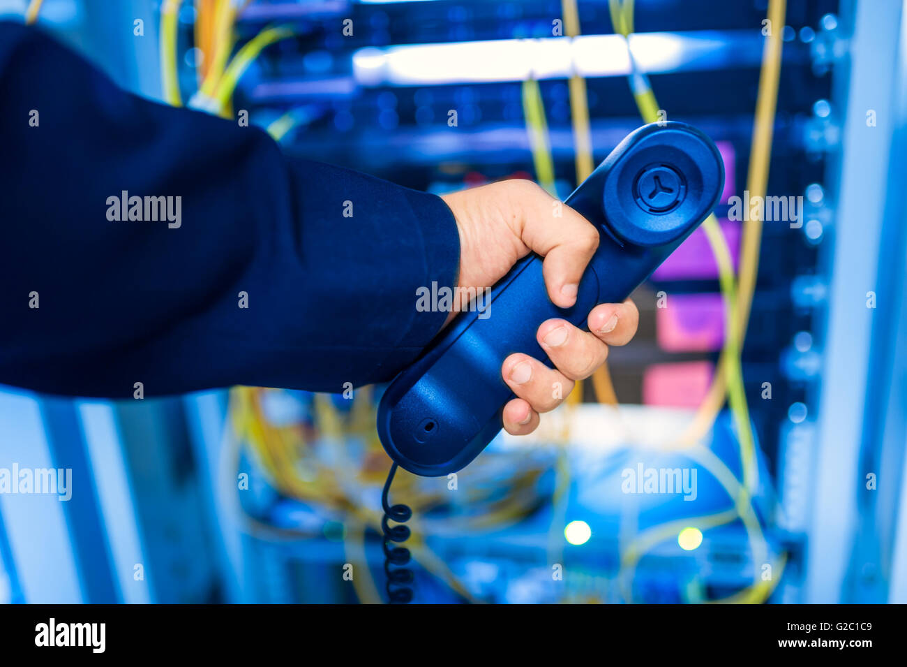 Fort de téléphone appel d'urgence de la sécurité . Banque D'Images