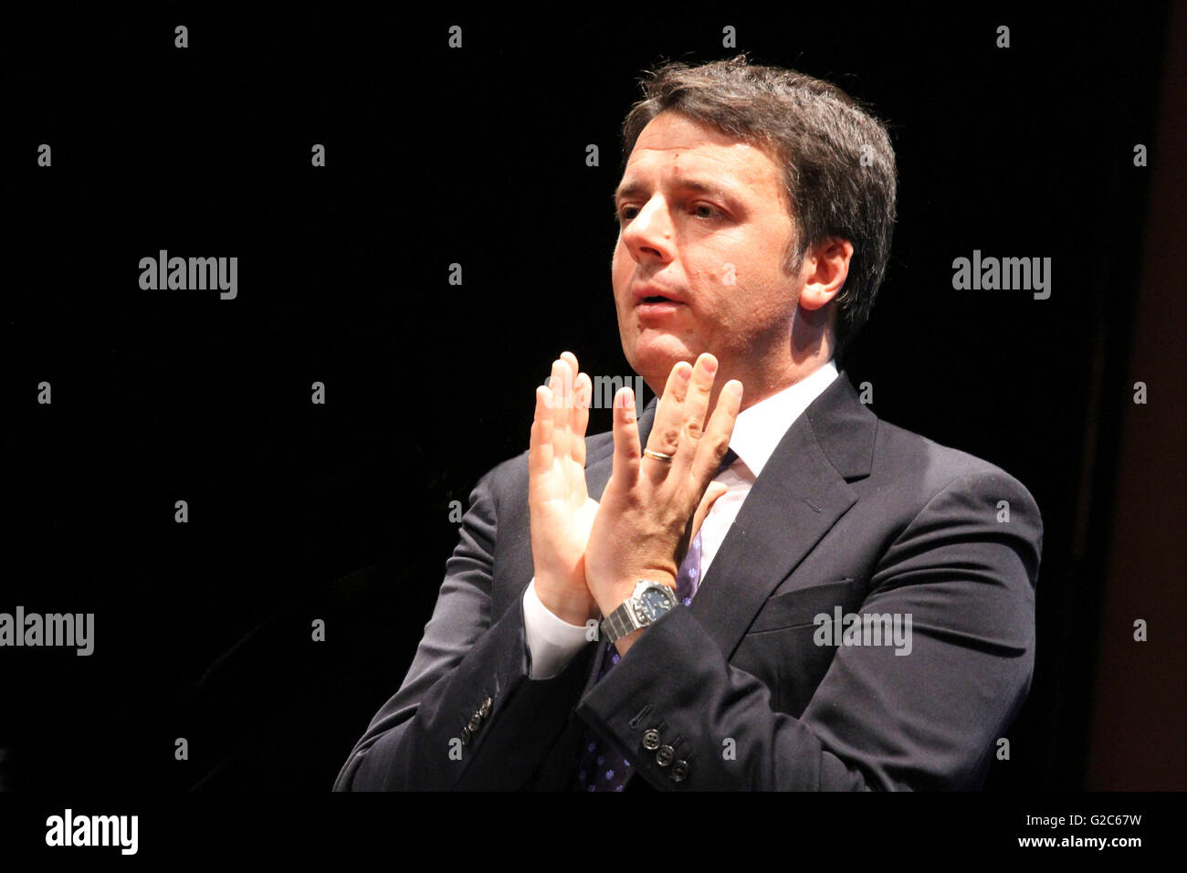 Matteo Renzi est un homme politique italien. Il est président du Conseil des ministres de la République italienne à partir de février 2013 Banque D'Images