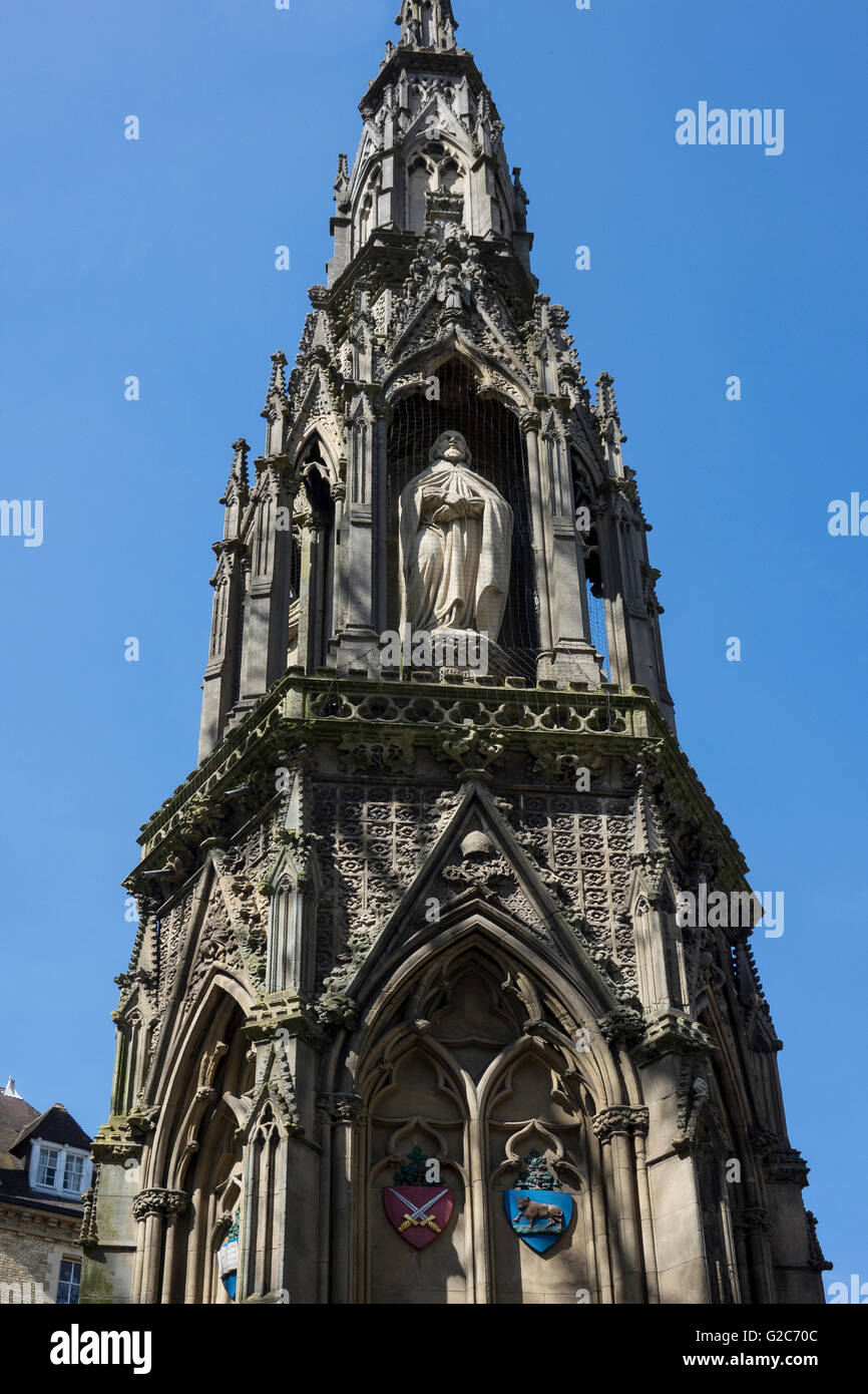 L'Angleterre, Oxford, Mémorial des martyrs, St Giles Banque D'Images