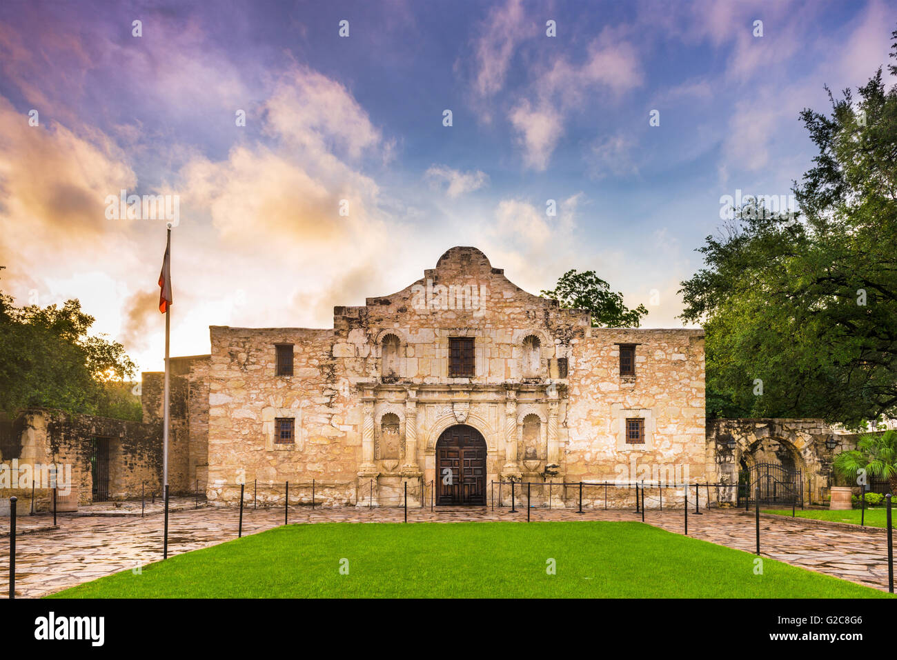 L'Alamo à San Antonio, Texas, USA. Banque D'Images