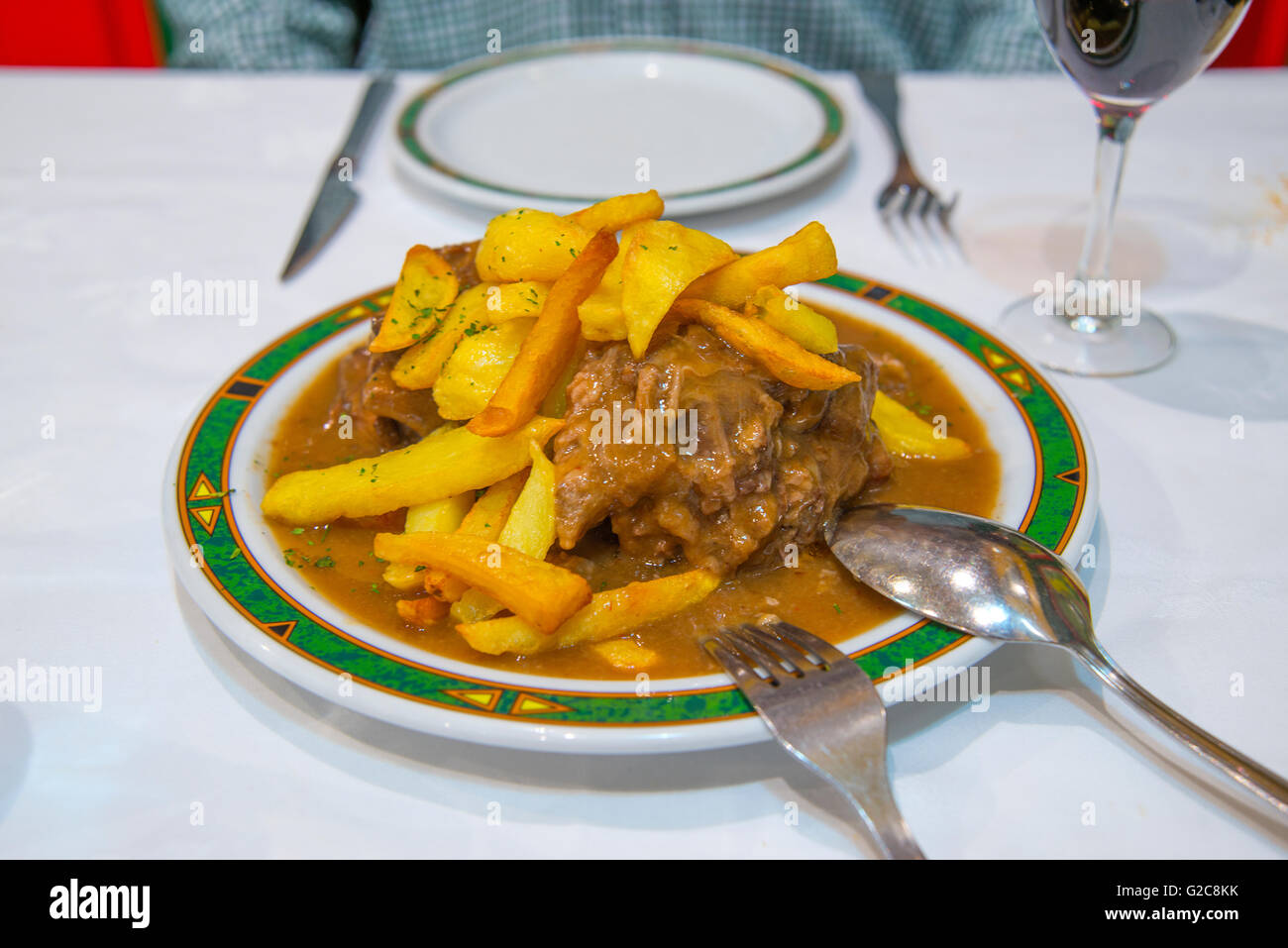Rabo de toro de servir. Madrid, Espagne. Banque D'Images