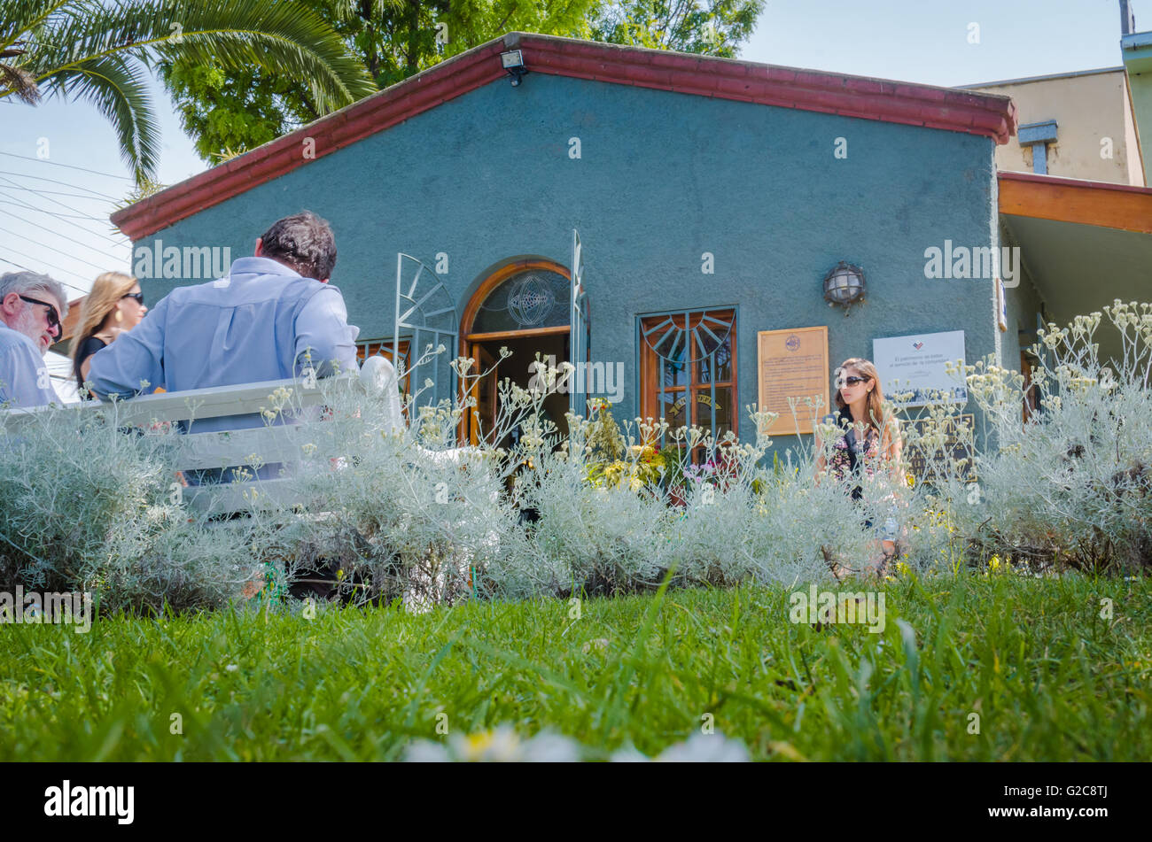 Valparaiso, Chili - 01 novembre 2014 : maison de Pablo Neruda, La Sebastiana à Valparaiso Banque D'Images
