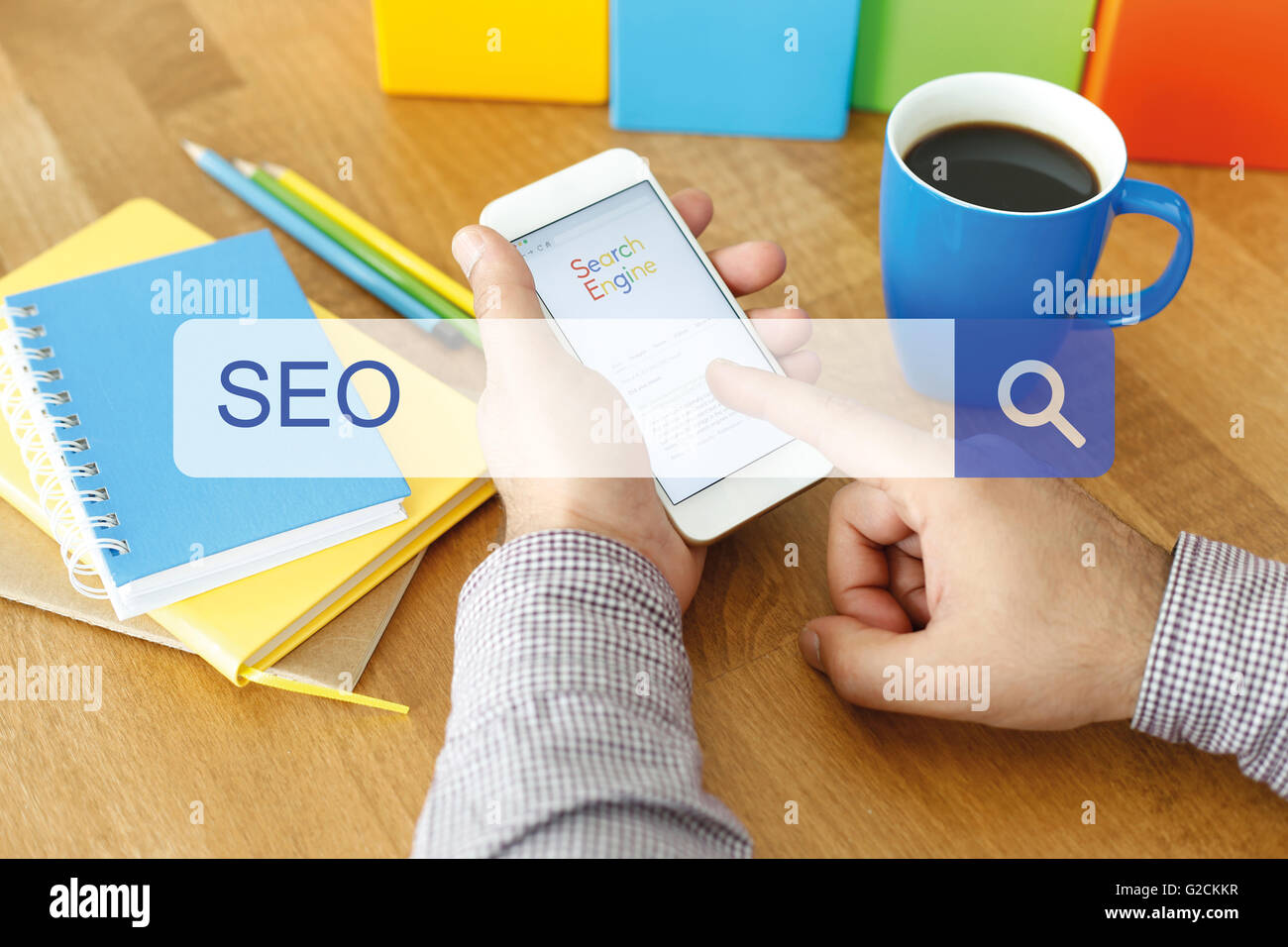 Concept SEO Banque D'Images