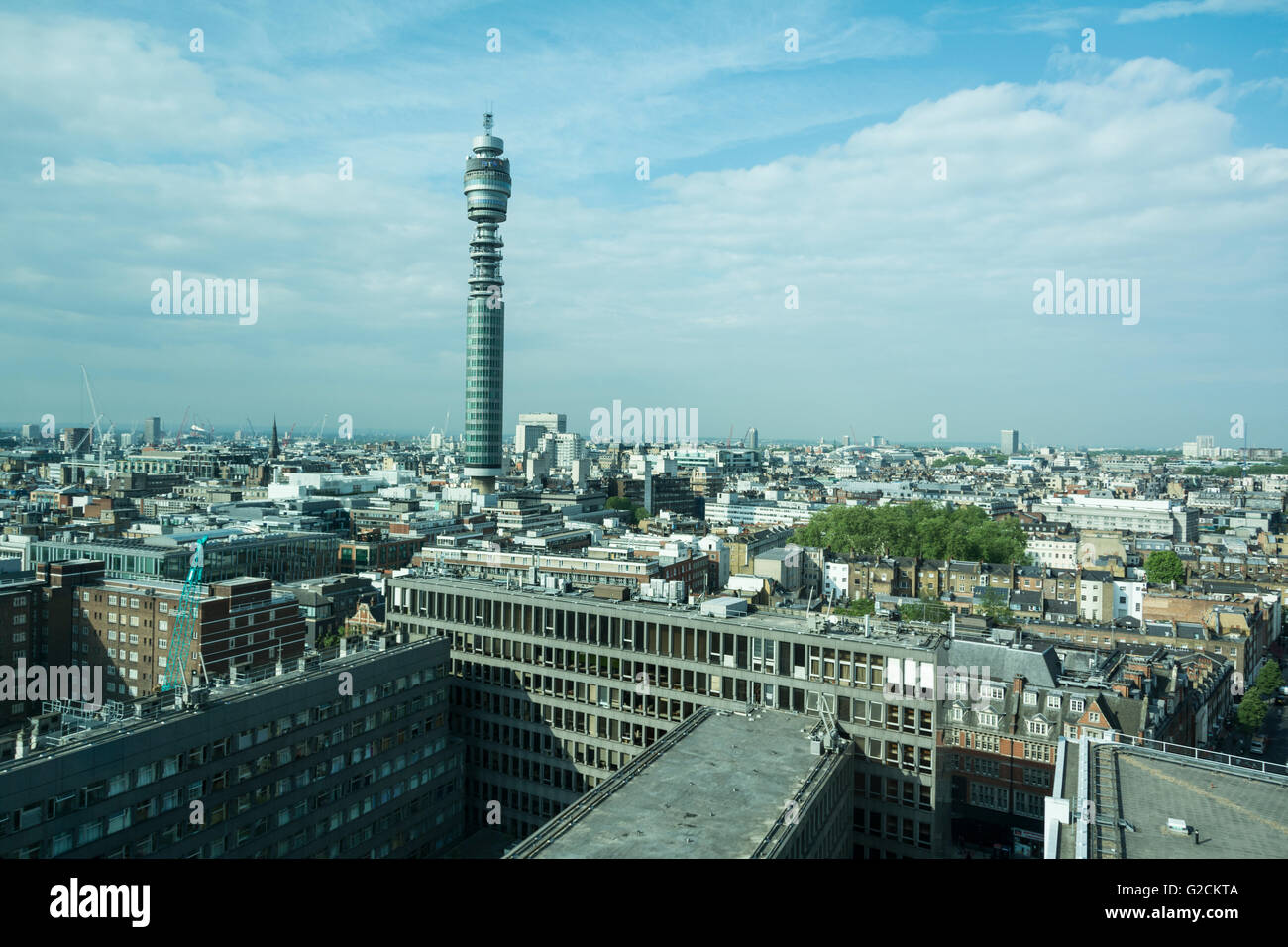 The BT Tower, Fitzrovia, Londres, Angleterre, Royaume-Uni Banque D'Images