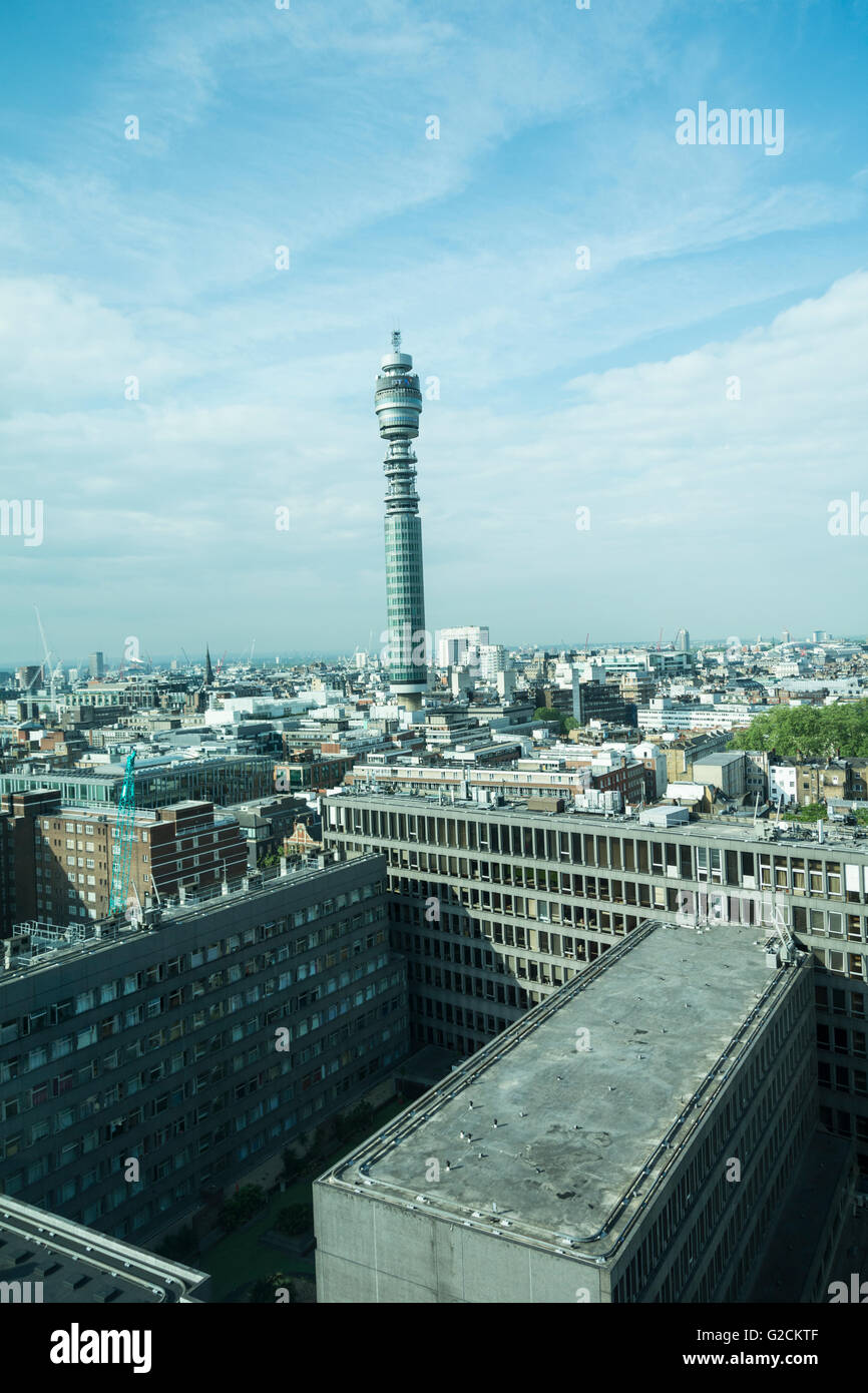 La BT Tower à Euston, Londres, Angleterre, RU Banque D'Images