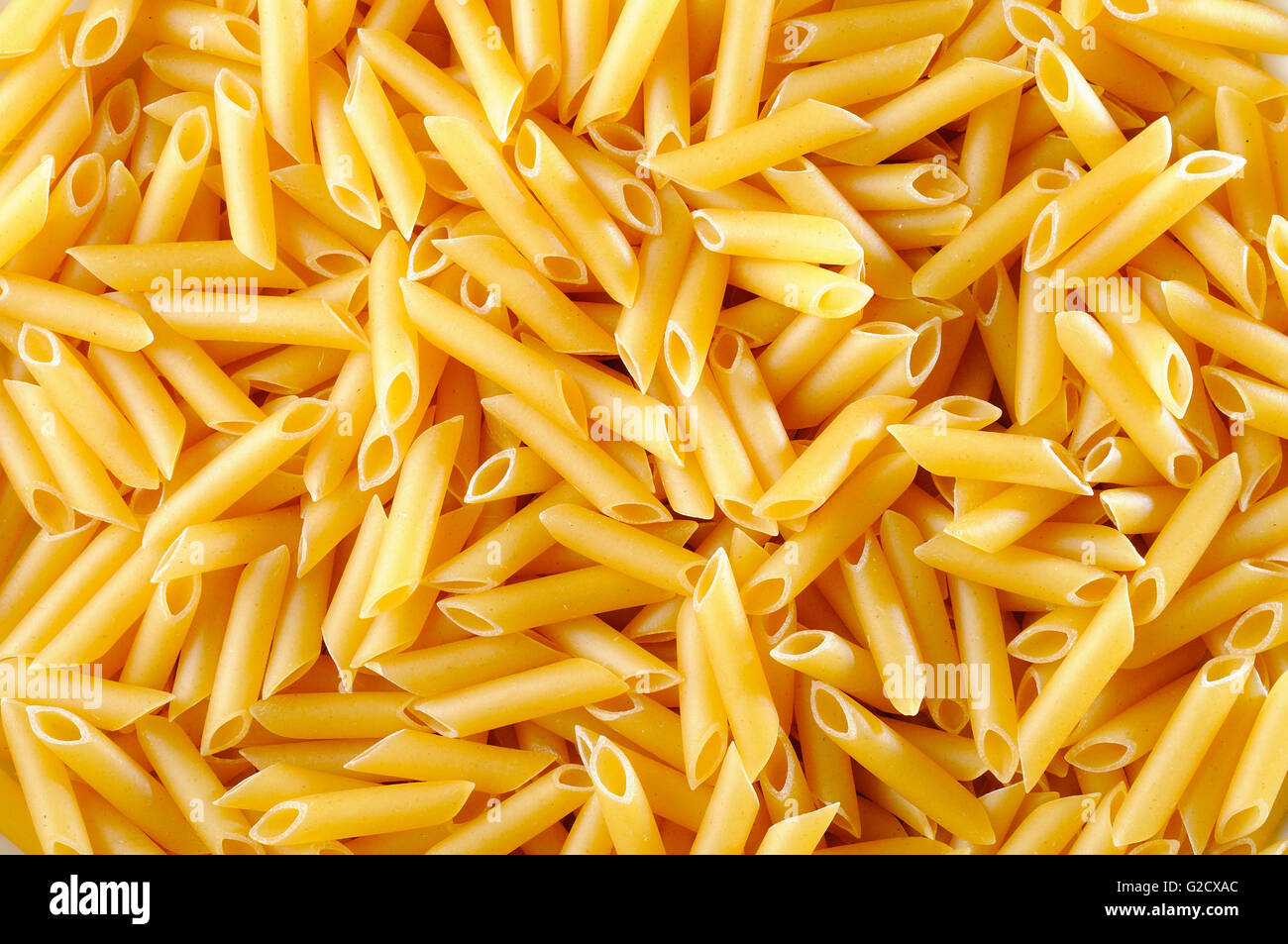 La texture de fond de macaroni cru vue supérieure Banque D'Images