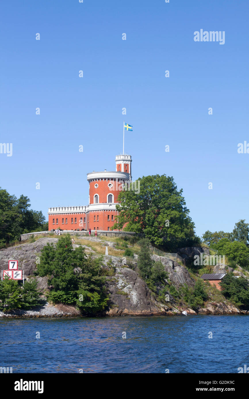 La citadelle Kastellet sur l'île de Kastellholmen, Stockholm, Suède Banque D'Images La citadelle Kastellet sur l'île de Kastellholmen, Stockholm, Suède Banque D'Images