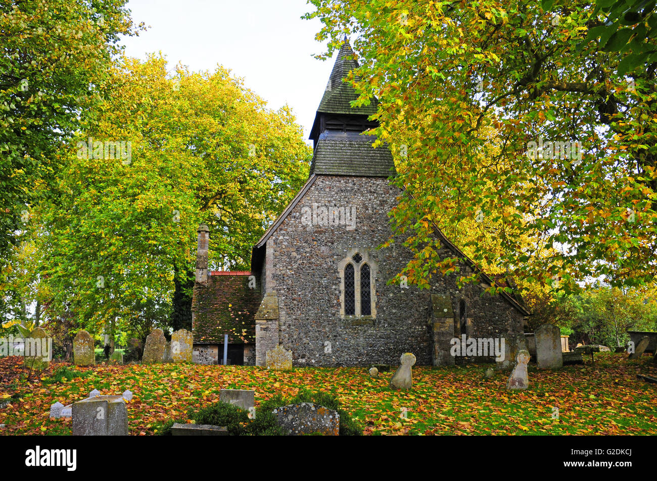 Église Sainte Marie la Vierge, Activillage Banque D'Images