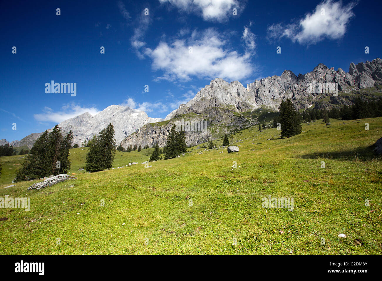 Décor du Hochkoenig Mountain zone dans les Alpes autrichiennes près de sur h ? Banque D'Images