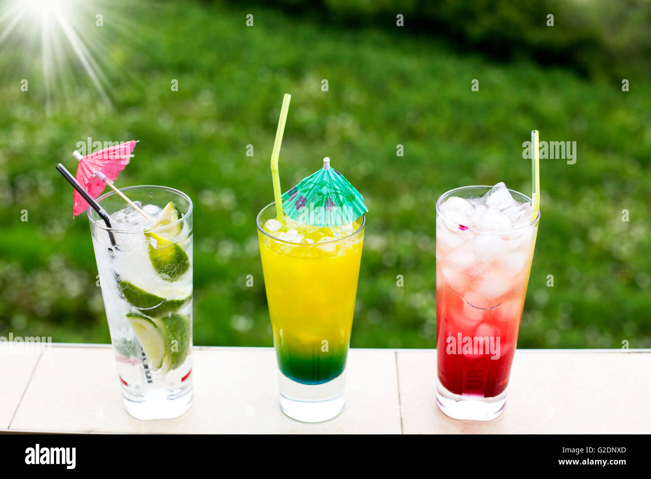 Cocktails d'été Banque D'Images
