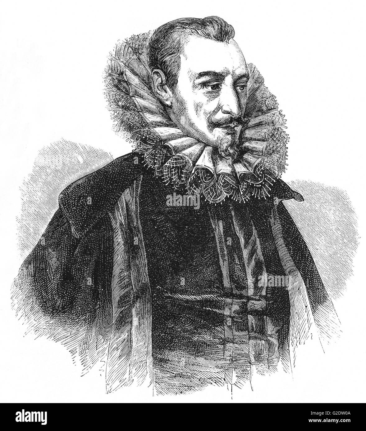 Edmund Spenser(1552 - 1599) était un poète anglais surtout connu pour la Faerie Queene, un poème épique et fantastique allégorie célébrant la dynastie des Tudors et Elizabeth I. Il est reconnu comme l'un des grands artisans de l'anglais moderne naissant vers, et est souvent considéré comme l'un des plus grands poètes en langue anglaise. Banque D'Images