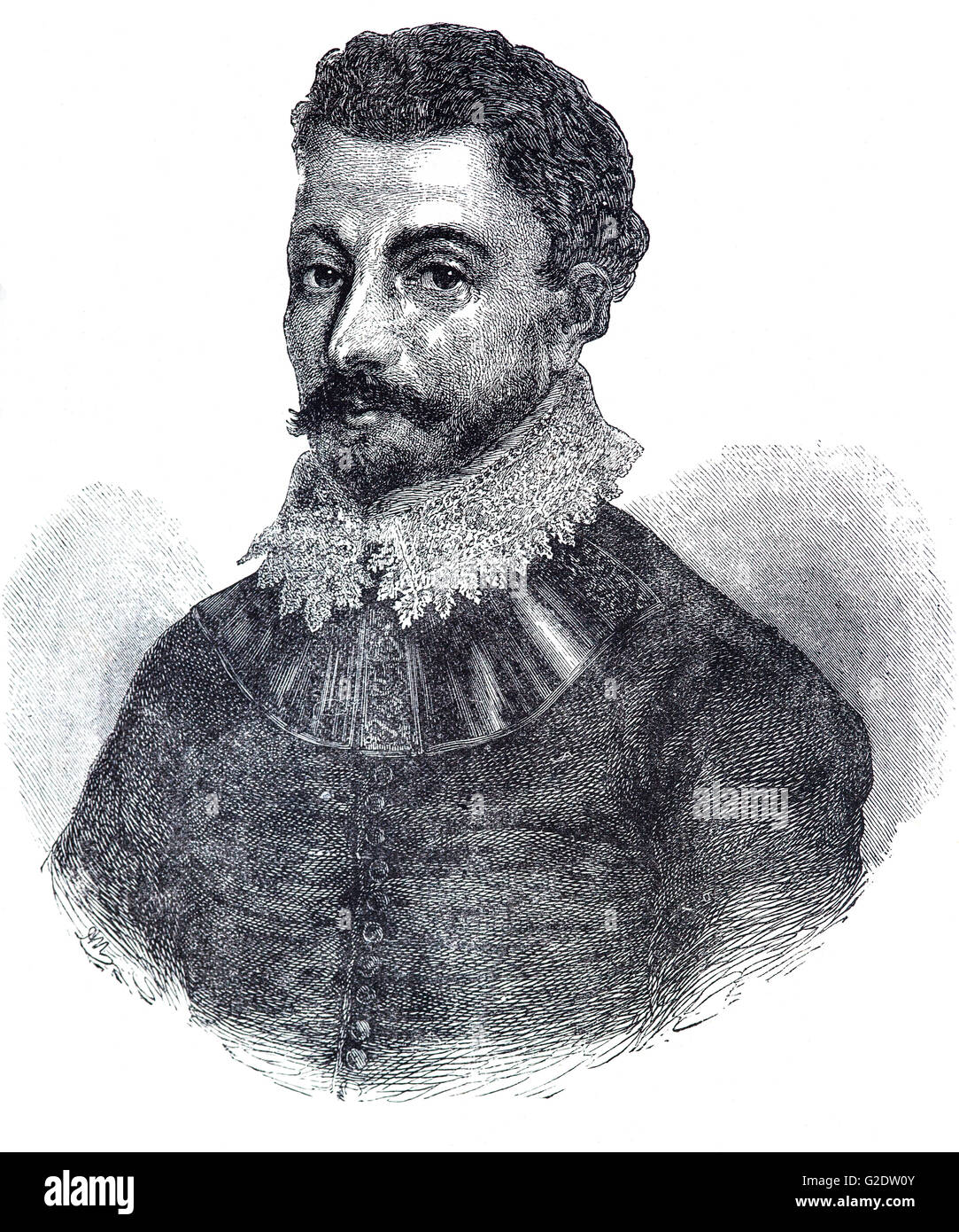 Sir Francis Drake, (1540 - 1596) était un capitaine anglais, corsaire, navigator, la bave), et politicien de l'ère élisabéthaine. Drake a procédé à la deuxième tour du monde en une seule expédition, de 1577 à 1580. Il inaugure une ère de la course et la piraterie sur la côte ouest de l'Amérique - une zone qui avait déjà été à l'abri de la piraterie. Banque D'Images