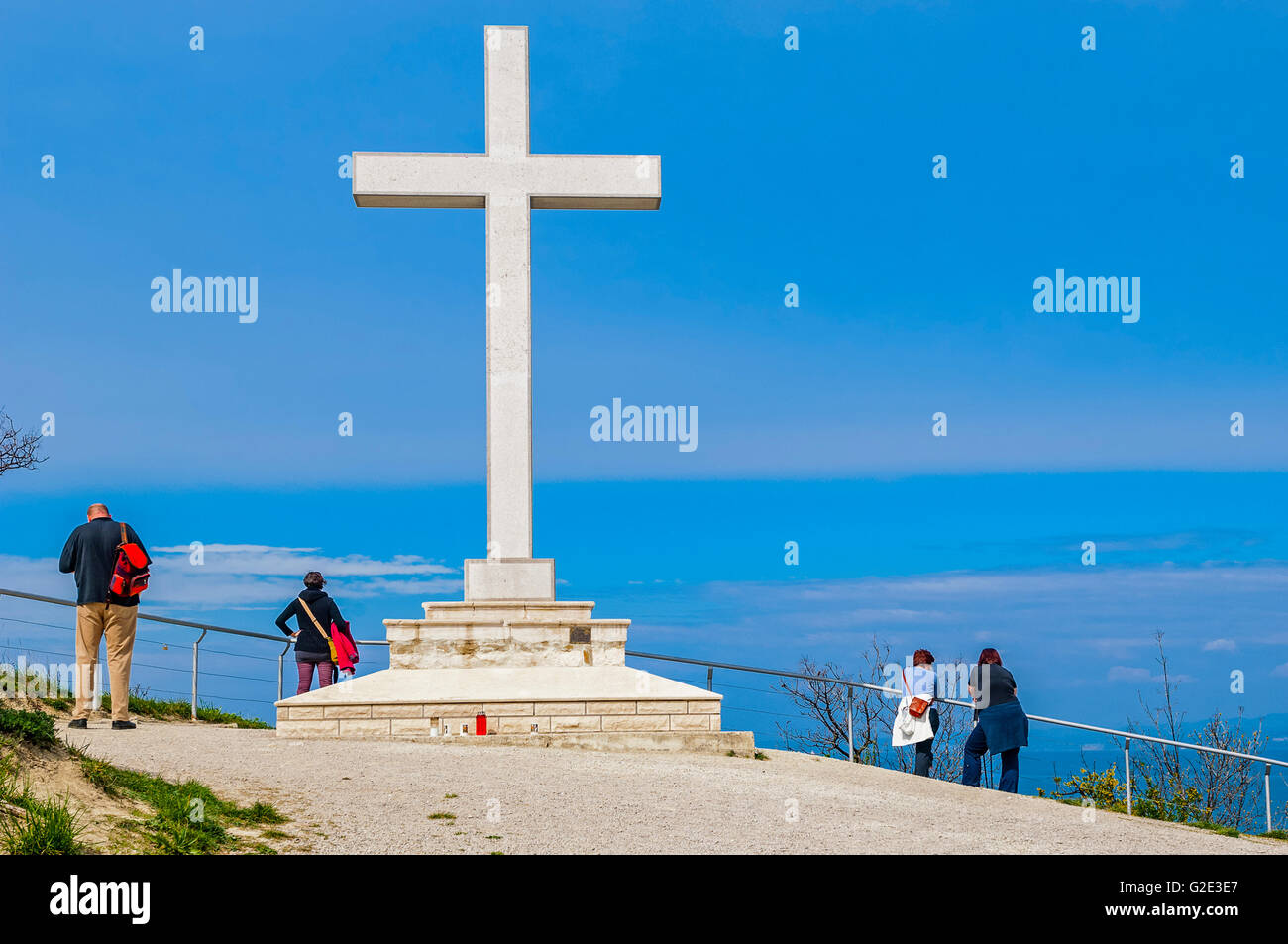 La Slovénie et la zone protégée de Strunjan Kras Sainte Croix Banque D'Images