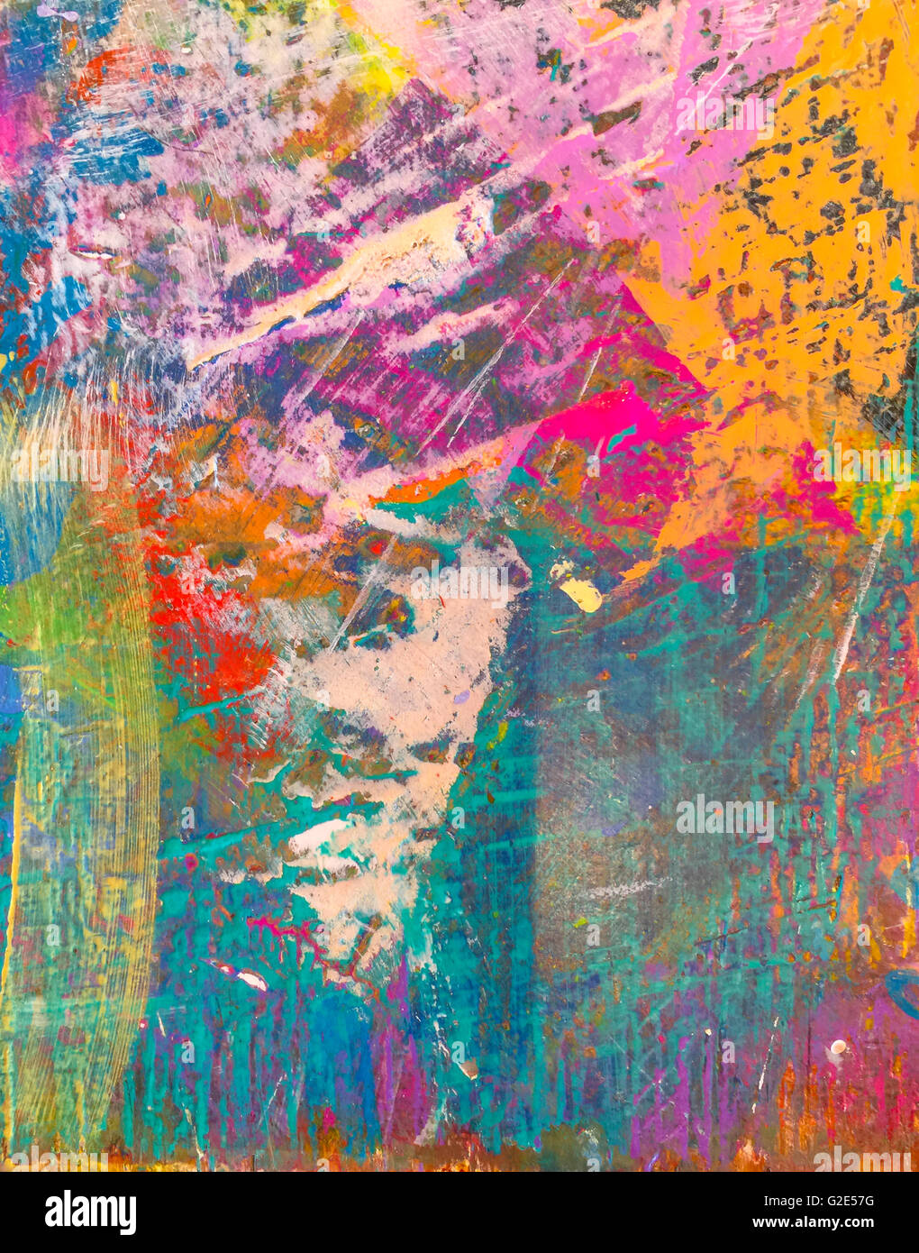 Détail d'un tableau de l'artiste Banque D'Images