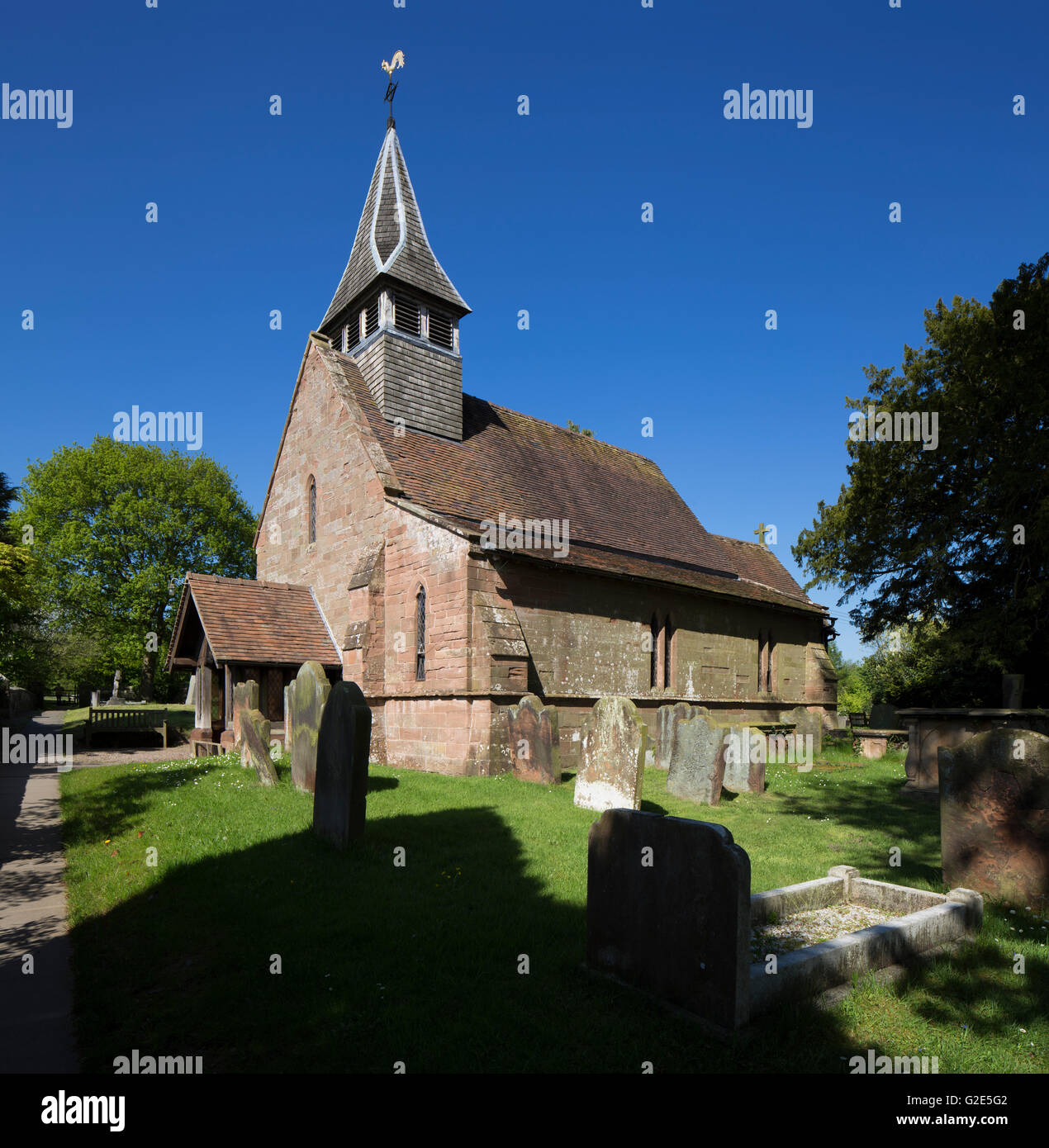 Église St Chads Bonningale Shropshire West Midlands England UK Banque D'Images