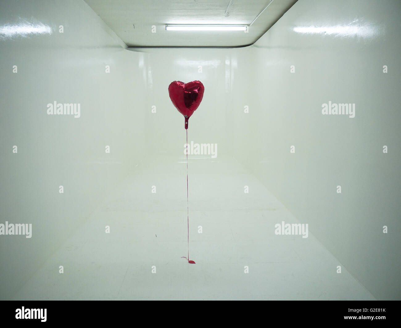 Ballon coeur Banque D'Images