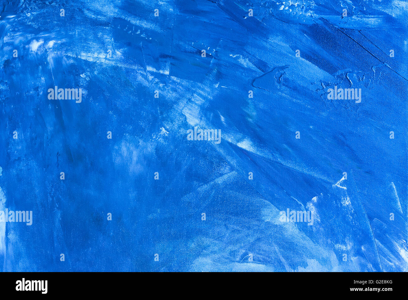 Hiver bleu texturé toile peinture papier peint fond Banque D'Images