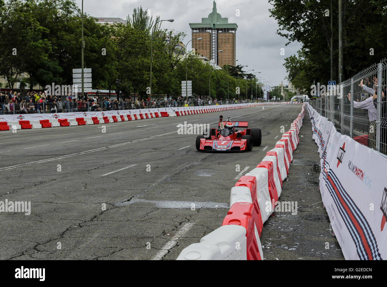 Madrid, Espagne, 29 mai 2016 st. Une Formule 1 lors d'une exposition dans la rue Castellana, Madrid, Espagne. Enrique Davó/Alamy Live News. Banque D'Images