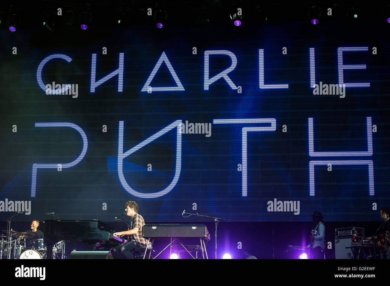 Lisbonne, Portugal. 28 mai, 2016. 1er concert de la dernière journée de Rock in Rio 2016 avec Charlie le Puth. Le 28 mai 2009 Lisbonne, Portugal. Credit : Gonçalo Silva/Alamy Live News Banque D'Images