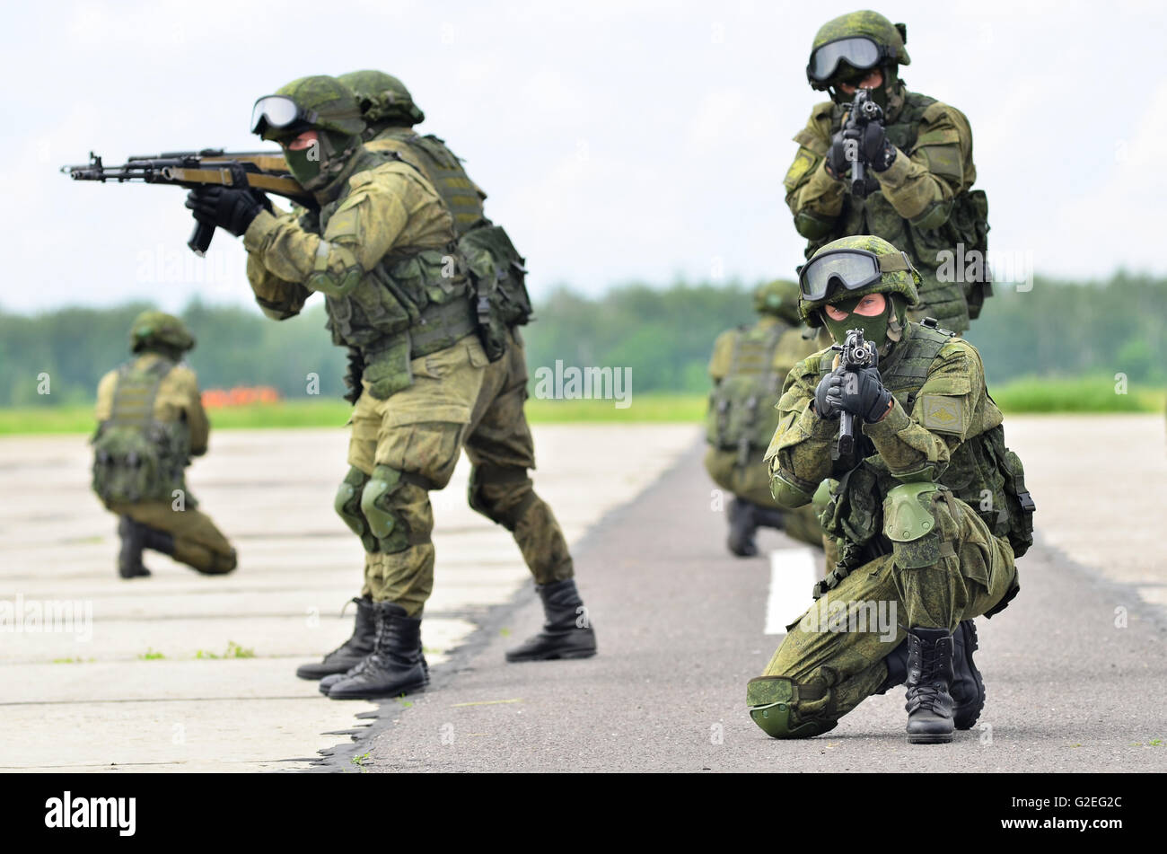 Tambov, Région de Tambov, en Russie. 30 mai, 2016. 28 juin 2016 dans la ville de Tambov (Russie) au festival militaire (air Show) a eu lieu la présentation de la fédération des forces spéciales © Aleksei Sukhorukov/ZUMA/Alamy Fil Live News Banque D'Images