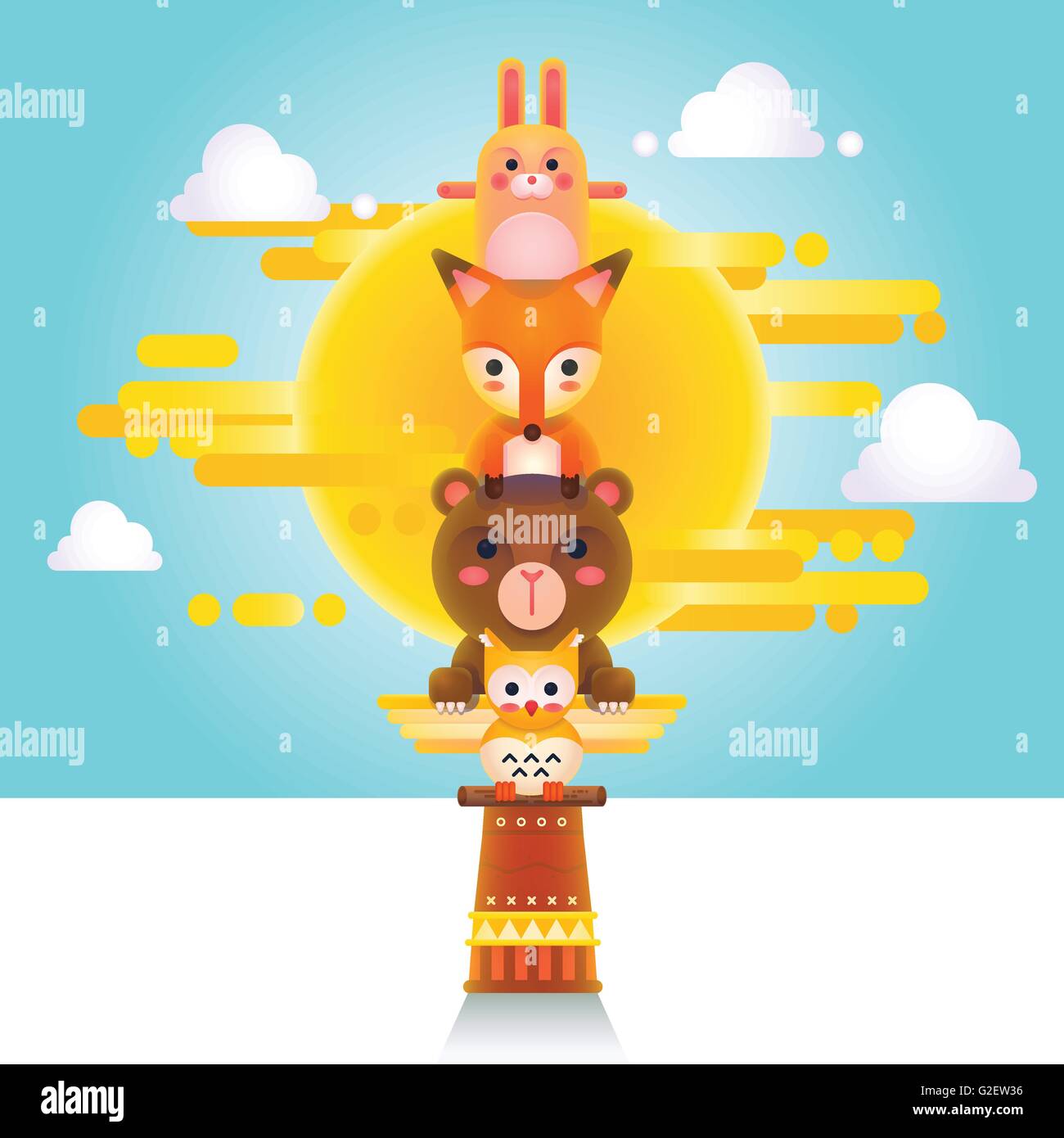 Vector Illustration Of Cute Animal Totem Gradient Couleur Graphique Geometrie Image Vectorielle Stock Alamy Vector Illustration Of Cute Animal Totem Gradient Couleur Graphique Geometrie Image Vectorielle Stock Alamy