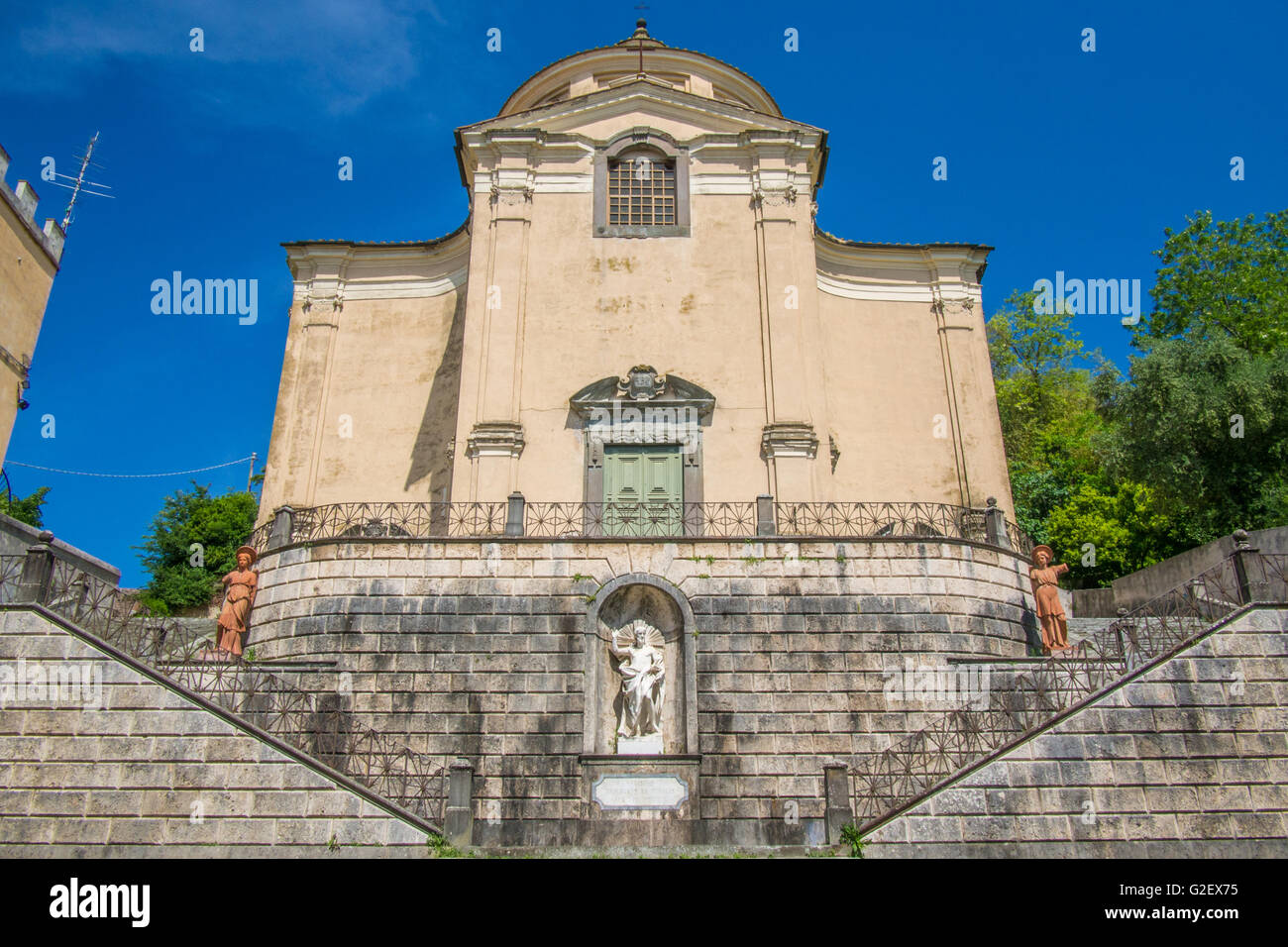 Église Santissimo Crocifisso dans la ville de San Miniato, dans la province de Pise Toscane Italie, région. Banque D'Images