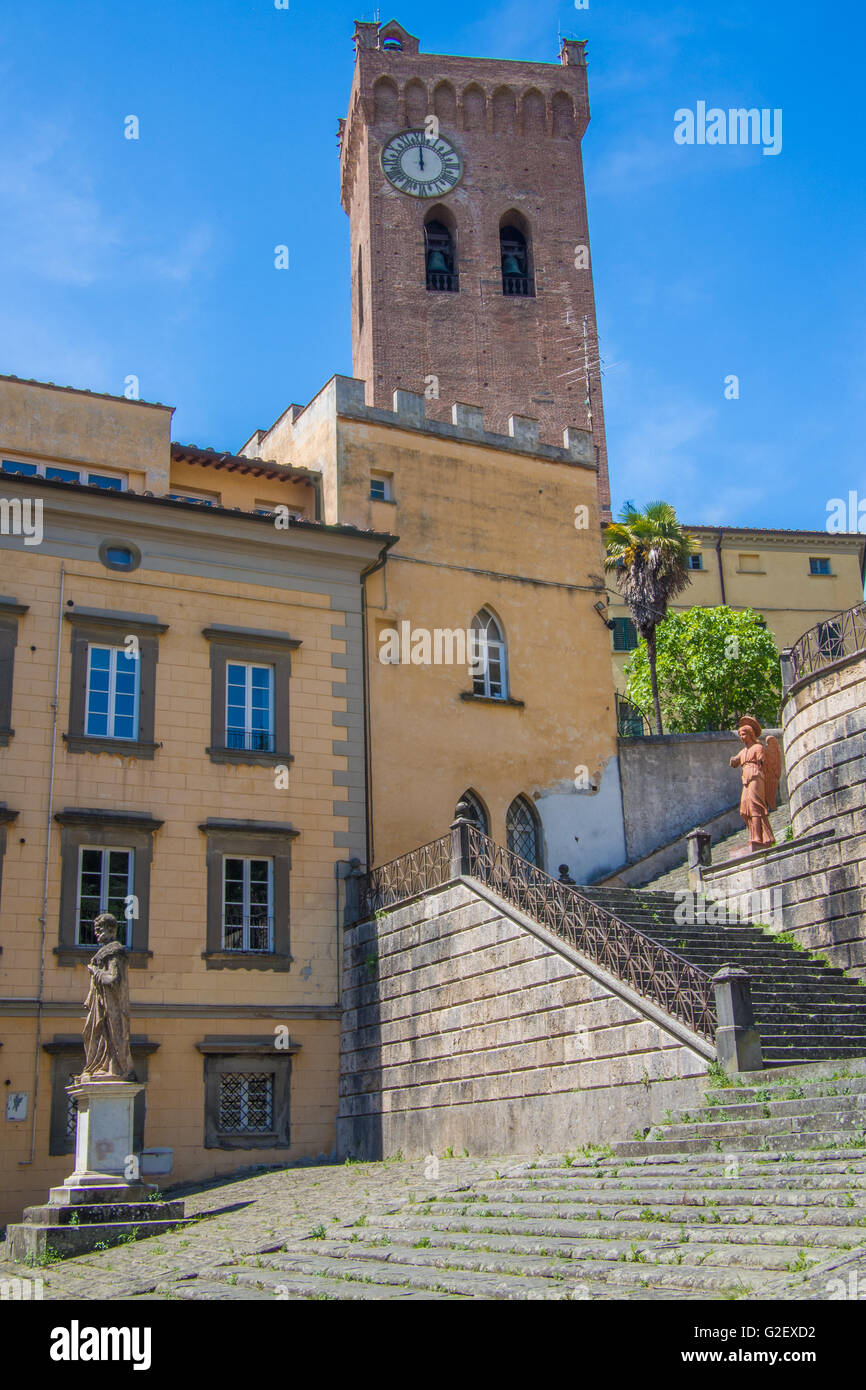 Ville de San Miniato, dans la province de Pise Toscane Italie, région. Banque D'Images