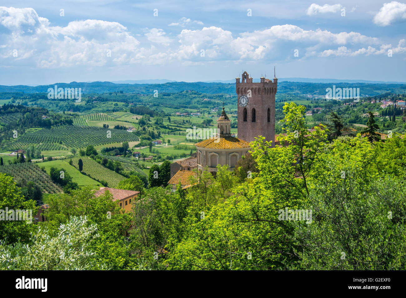Ville de San Miniato, dans la province de Pise Toscane Italie, région. Banque D'Images