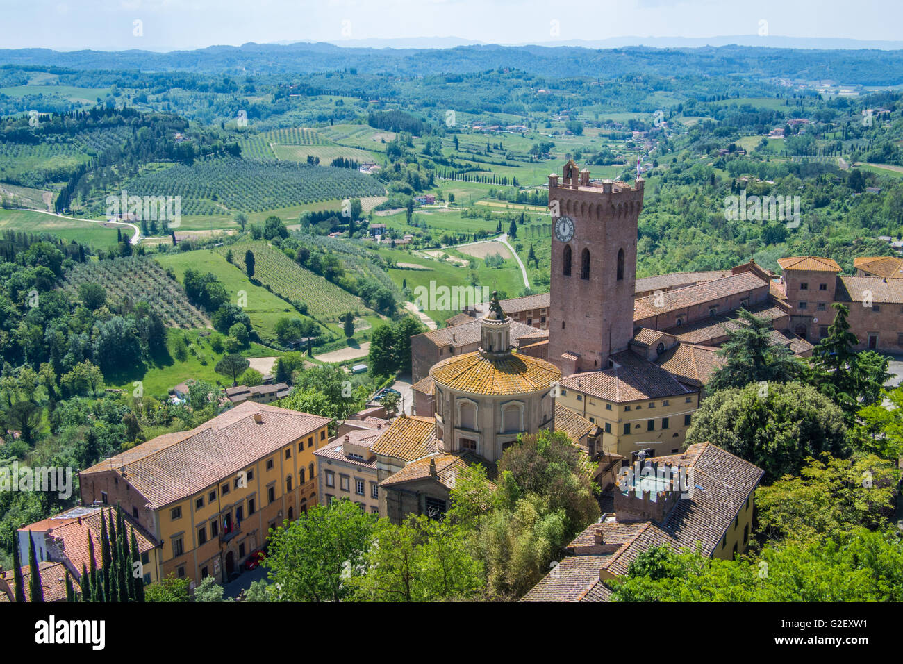Ville de San Miniato, dans la province de Pise Toscane Italie, région. Banque D'Images