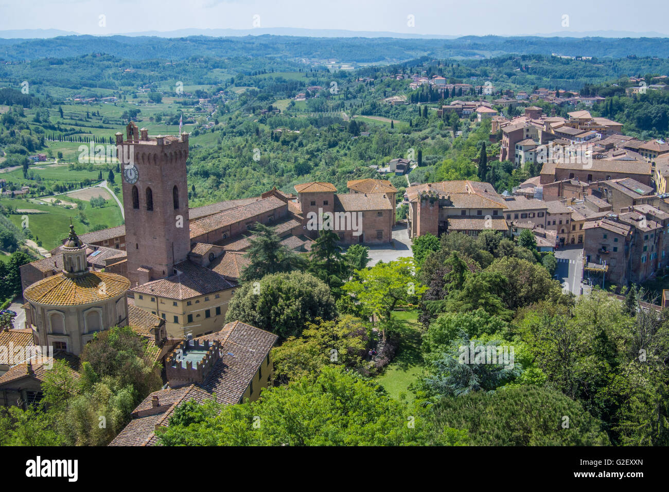 Ville de San Miniato, dans la province de Pise Toscane Italie, région. Banque D'Images