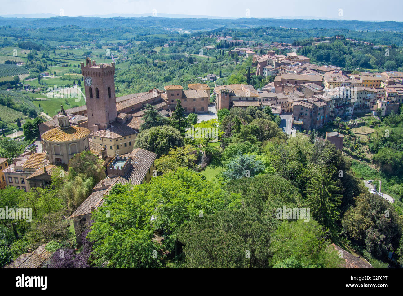 Ville de San Miniato, dans la province de Pise Toscane Italie, région. Banque D'Images