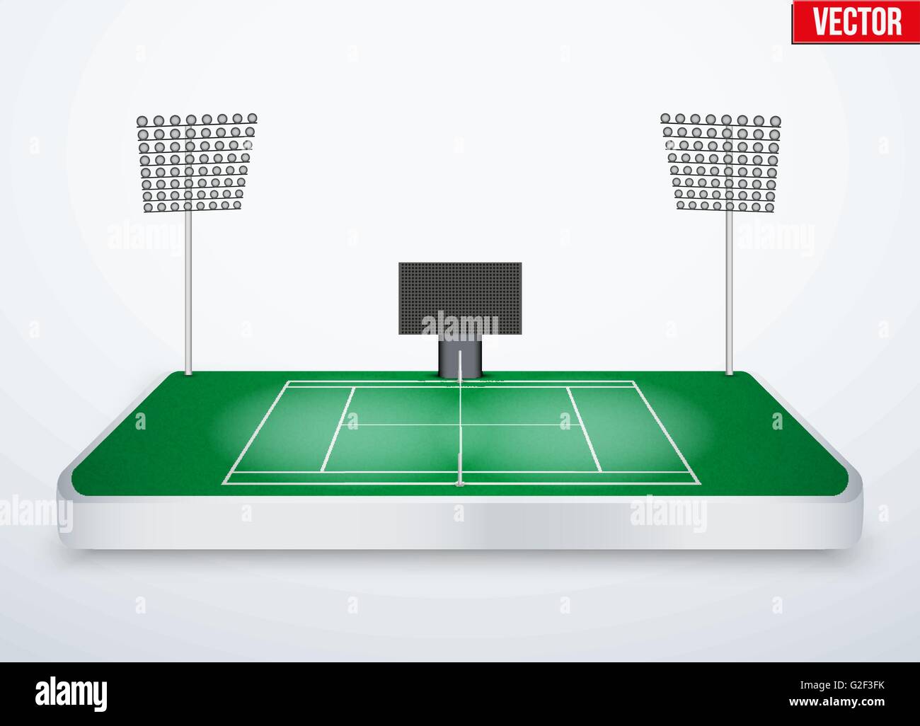 Concept de tennis de table miniature Illustration de Vecteur