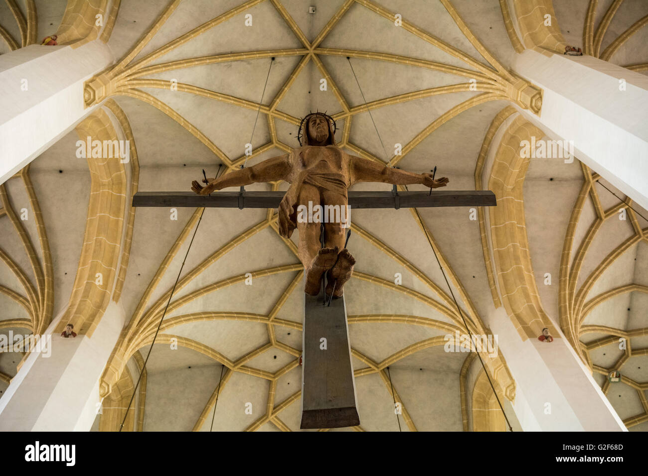À l'intérieur de l'église Frauenkirche à Munich Banque D'Images
