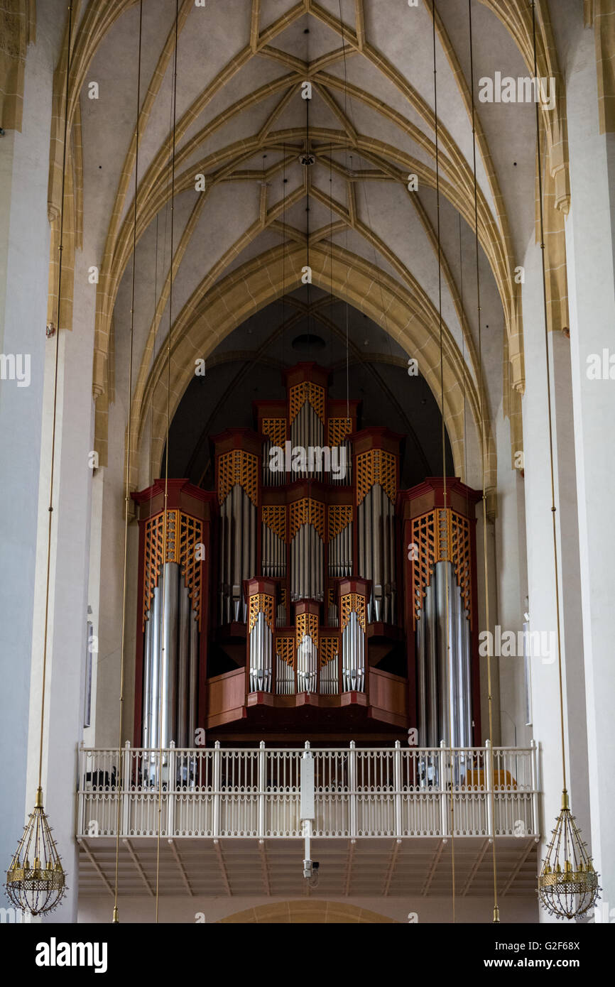 À l'intérieur de l'église Frauenkirche à Munich Banque D'Images