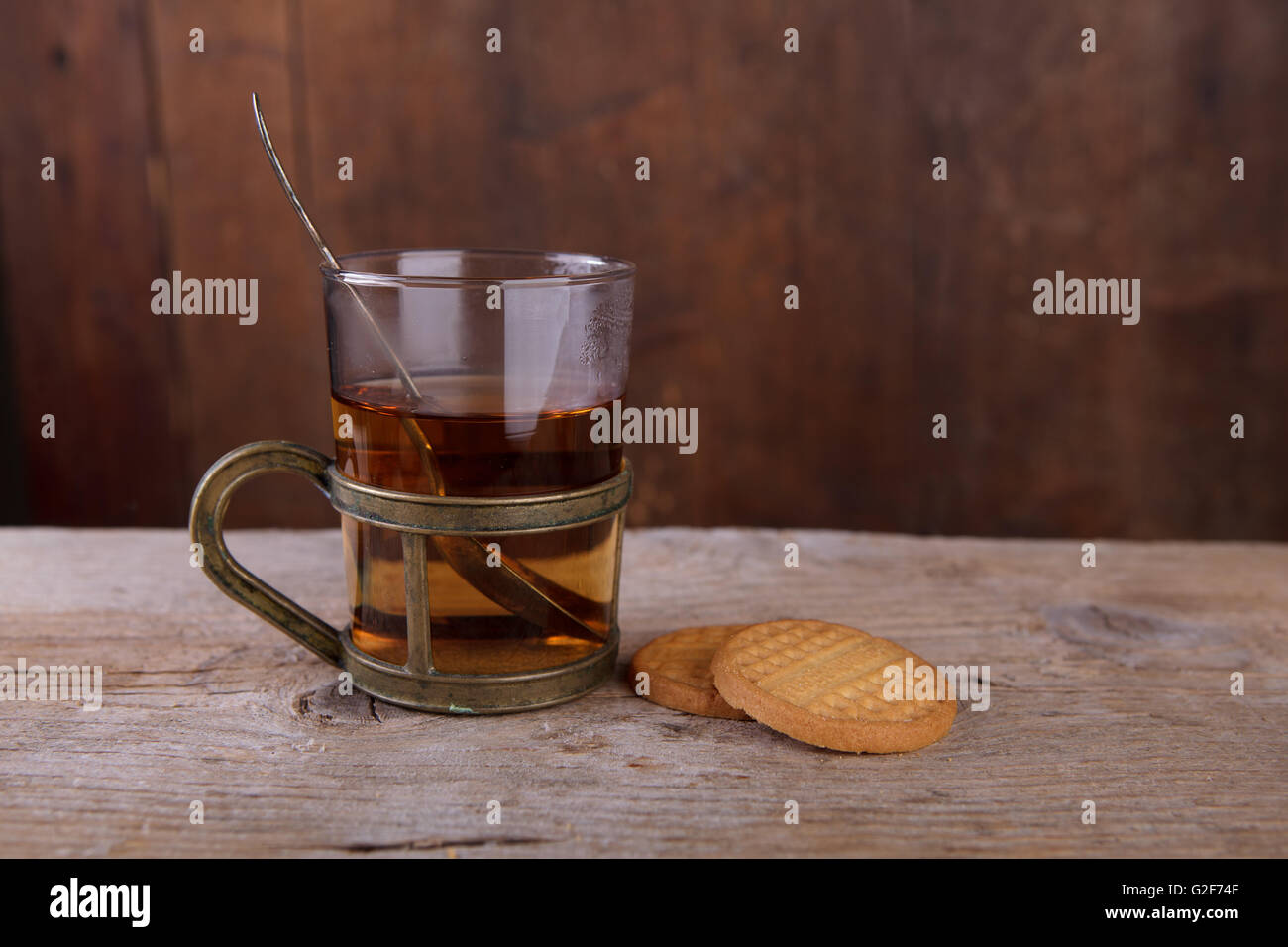 Nature morte avec fruits épicé au thé pour le froid en automne et hiver Banque D'Images