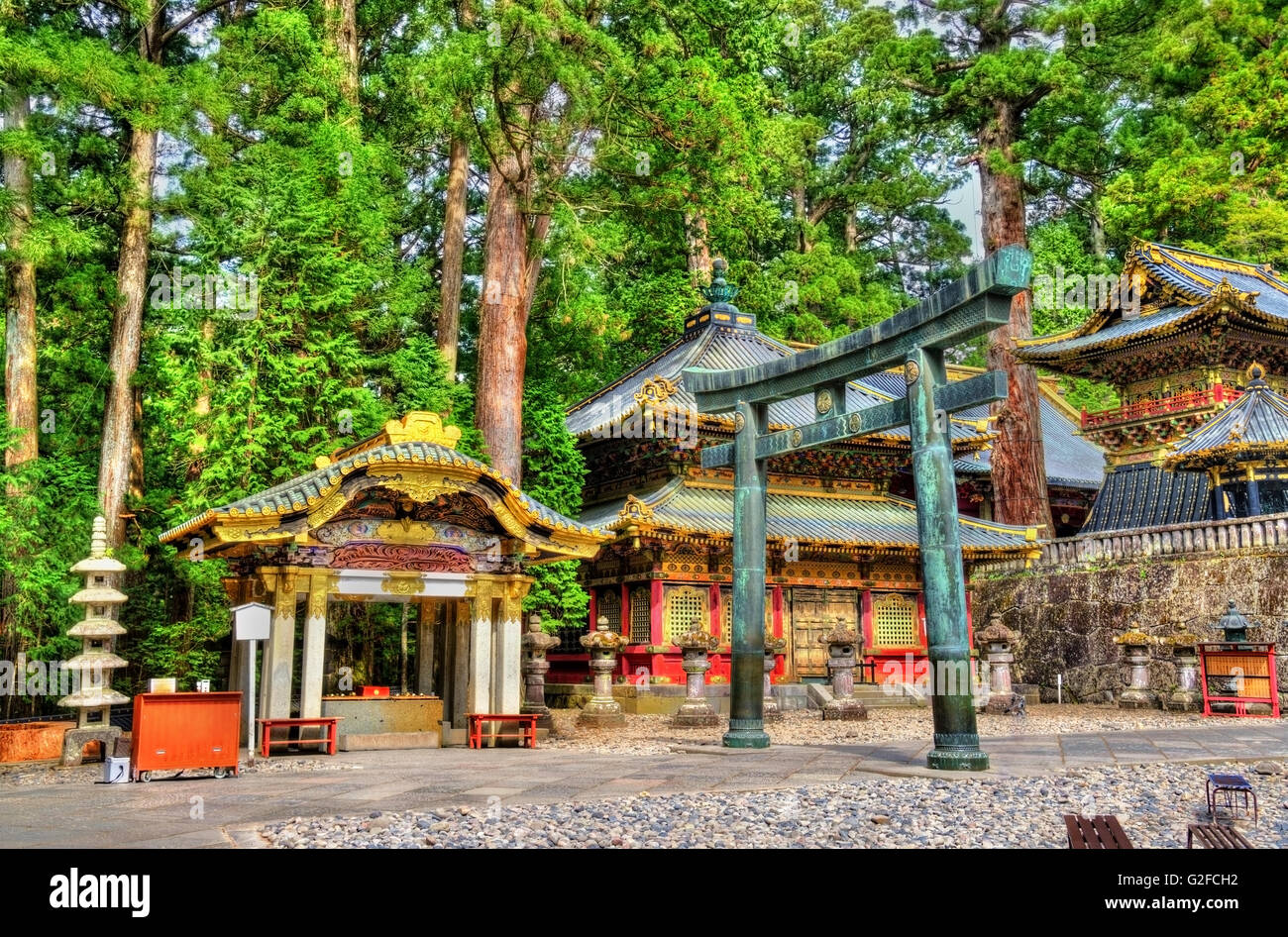 Porte de Toshogu à Nikko Banque D'Images
