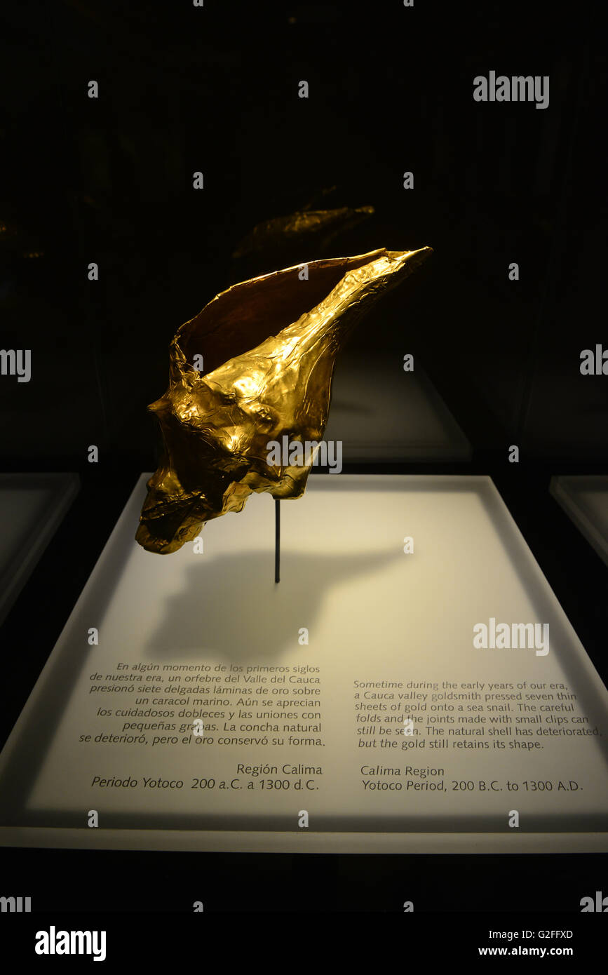 La COLOMBIE, Bogota, Museo del Oro (musée de l'or) Banque D'Images