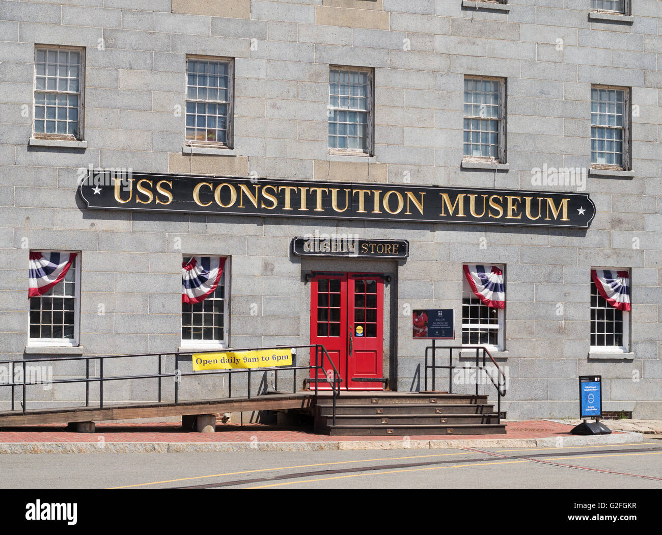 USS Constitution Museum building, Charlestown Navy Yard, Boston, Massachusetts, USA Banque D'Images