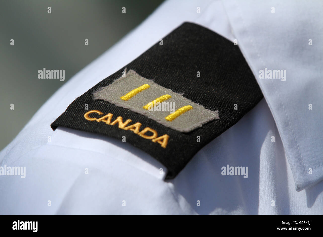 Une troisième année d'un élèveofficier du CMR au Collège militaire