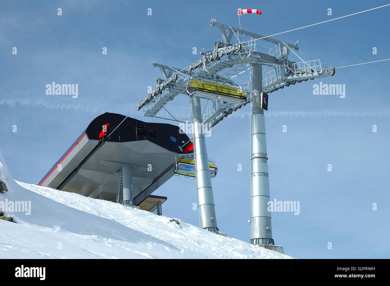 Station de ski à proximité Kaltenbach en fin de la vallée du Zillertal en Autriche Banque D'Images