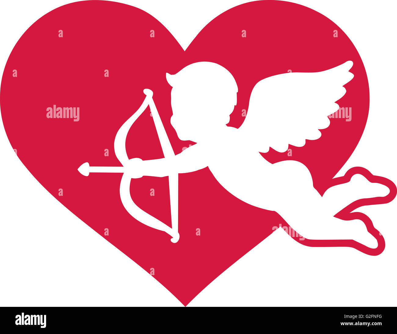 Coeur avec amor valentine's day Banque D'Images