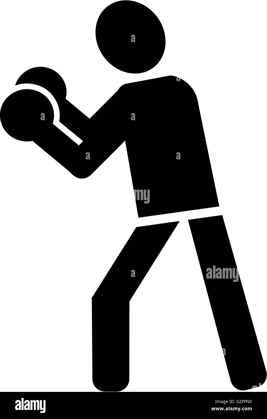 Boxing pictogram Banque de photographies et d’images à haute résolution ...